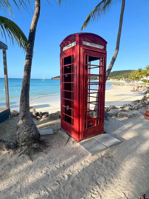 Antigua - Discover and Relax on 2 beaches - Dickenson Bay and the red telephone booth