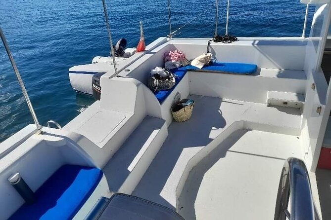Catamaran private charter - Setting Sail from Dickinson Bay at 10:30 am