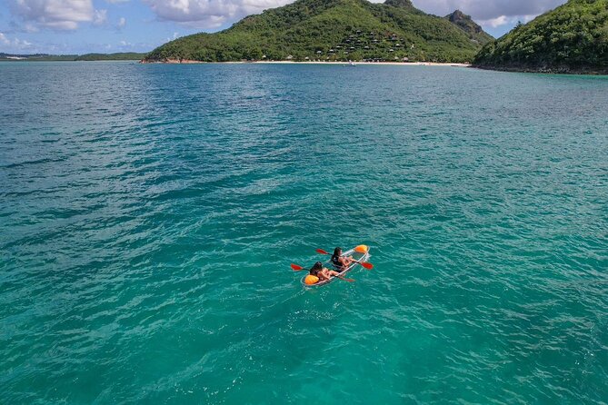 Crystal Clear Kayak Drone Photography Antigua - Safety, swimming, and physical effort