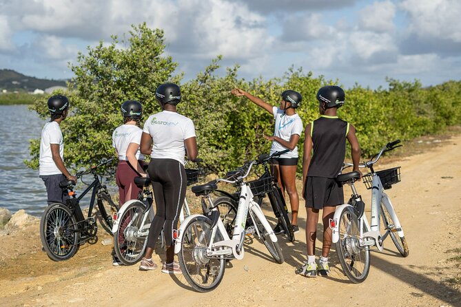 Guided Orange Valley Bike and Hike - Riding past Antigua’s Black Pineapple farms