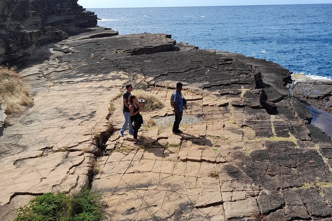 Hike Antigua Tour - Conquer the Hill - Walking past Galleon Bay and tropical gardens