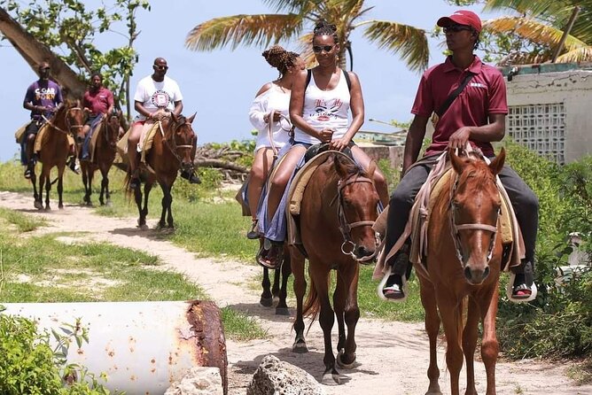 Horseback Riding at Hawksbill Beach in Five islands Antigua - Who will enjoy this ride most