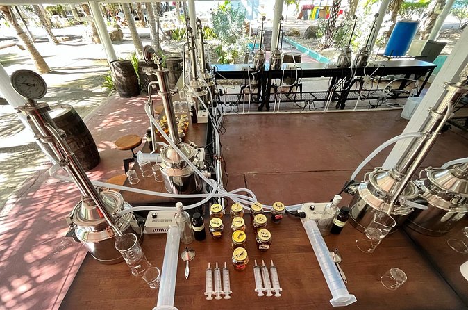 Rum Making Masterclass Galleon Beach Antigua 2 People per Station - Who will get the most from the Rum Academy