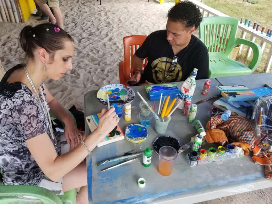 Sip & Paint with lunch on exciting Ffryes Tiki beach Bar - Should you book Sip & Paint at Ffryes Beach?