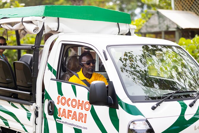 SoCoHo Jeep Safari - Historical Sites - Lunch - Beach - Sir Viv Richards Cricket Stadium and a taste of local life